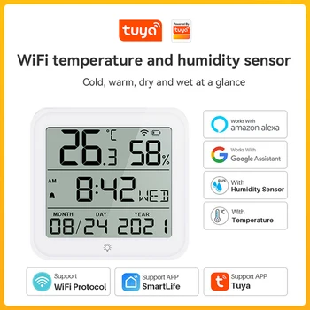 Senzor za temperaturu i vlagu Tuya WIFI za 