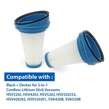 Uložak vakuum плиссированный filter od 3 predmeta za Blackdecker SVF11 2 SVF11/2-U-1 SVA520, Filteri za Blackdecker