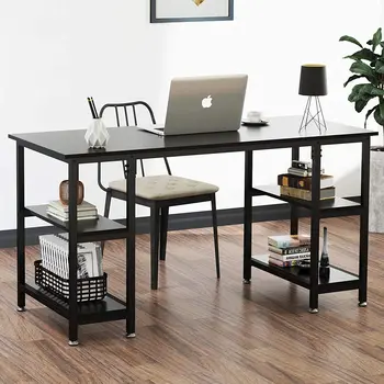 120x48x76 cm, Home uredski stol, jednostavno moderno drvo, Nekoliko ureda, radno računalo, prijenosno računalo, stol, Crna, smeđa