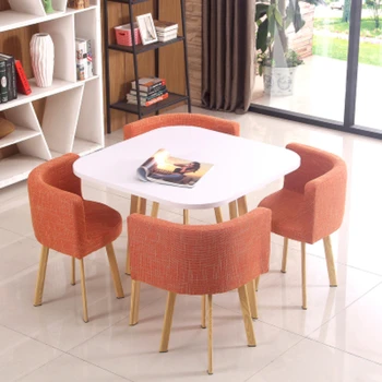 Kuhinjski set okruglih stolova blagovaona 4 stolice Luksuzni Uredski stol od punog drveta Muebles Para El Hogar Namještaj za sobe GPF50YH