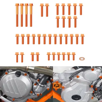 39ШТ Komplet Aluminijskih Vijaka Motora M5 M6 Za KTM 250 300 EXC XCW 2020 2021 2022 Poklopac Kvačila Poklopac Vodene Pumpe Poklopac Motora Ventila