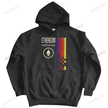 Ethereum U криптовалюте kojoj vjerujemo, Muška хлопковая majica na munje, lijepa majica, topli kaput, valuta, криптовалюта pulover ETH