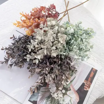 Umjetna biljka sa stabljikom Realno umjetna grančica biljke sa stabljike za kućnu vjenčanje dekor za Višekratnu upotrebu neuveli umjetni list