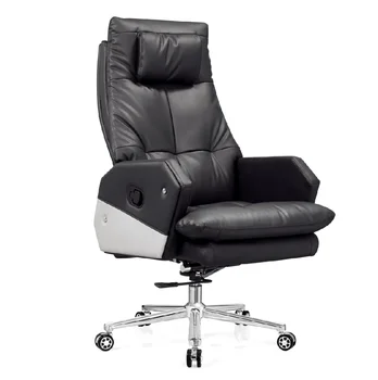 Uredski stolac od sintetičke kože, fotelja generalnog direktora, stolica menadžera od prirodne kože