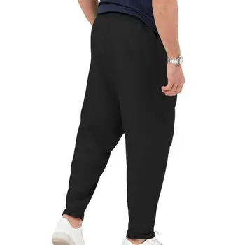 Hlače s podesivim struka Elegantne muške ženske sportske hlače s elastičnim pojasom i džepovima na zoni Slobodnog rezanja za muškarce ulične mode