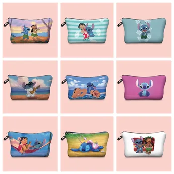Tema косметичка s anime figure Disney Lilo & Stitch, print, Anđela, Namjenu torba za spremanje, za pranje, za putovanja, ručna torba za bebe