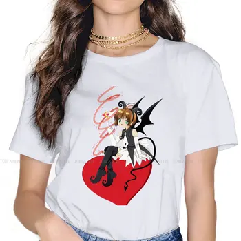 Halloween Klasična Majica Za Žene Cardcaptor Sakura Manga Tees Stil Ženska t-Shirt 5XL S Blagim po cijeloj površini Оверсайз