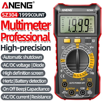 ANENG SZ304 Digitalni multimetar ac/dc Ampermetar Beskontaktni detektor Tester napona električne struje profesionalni alati električar