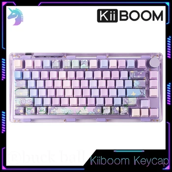 Kiiboom Keycaps 136 tipki OEM MOA ASA Bistra Tipkovnica Keycap Gamer Keyboard Kompatibilan 68/75/98 Materijal PBT Poklon Za Sublimaciju