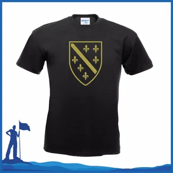 Moderna muška majica s 3D ispis Visoke kvalitete, muška t-shirt Bosna I Hercegovina, Sarajevo, Bosna, Bih, Лилиен, t-shirt