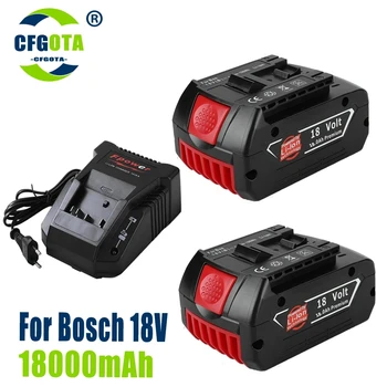 BAT609 Akumulator 18 V 18000mAh Li-ion za Bosch 18v BAT609 BAT609G BAT618 BAT618G BAT614 + Punjač