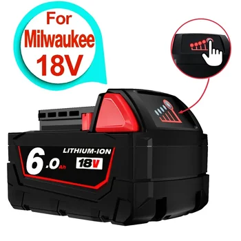 Punjive baterije za litij-ionske baterije Milwaukee M18B5 XC 18v 9.0/6.0/12.0 Punjač Ah za Milwaukee M18 12V ~ 18V