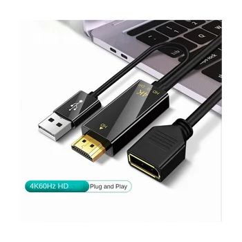 Kabel-konverter HDMI-kompatibilnu muškarac-Displayport-žena 4K @ 60Hz Kabel adapter HDMI-kompatibilnu pretvarač na DP