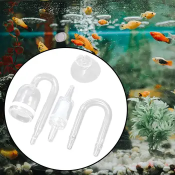 4x Akvariju CO2 Difuzor nepovratni ventili za akvarije Bistra dojenče Priključna cijev Zamjena Staklenih spremnika