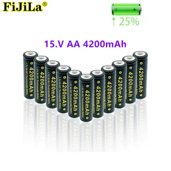 2022 lot Punjiva baterija AA 4200mAh 1,5 v Alkalne baterija baterija baterija baterija baterija za led igračke mp3