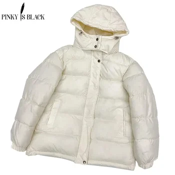 2024 Nove jesenje ženske jakne, svakodnevne Debeli topli običan kratki kaputi s kapuljačom, ženska Zimska odjeća, jakne-parkovi