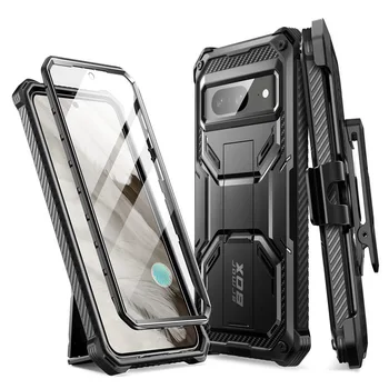 I-BLASON Za Google Pixel 8 Case Armorbox u punoj veličini solidne protuklizni torbica-branik sa integriranom zaštitom zaslona i držačem za nogu