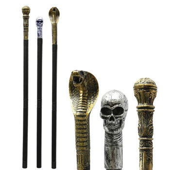 Zabavna igračka-Zmijoliku lubanje na Halloween, žezlo, uklesan je Faraon, čarobni štapić čarobni štapić, rekvizite za косплея, dječje igračke, izravna dostava