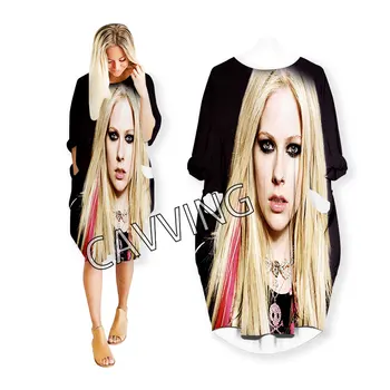 Mami 3D Print Avril Lavigne, Smiješno Odijelo-shirt, Top u stilu Харадзюку, Ženska Odjeća, Ženske Suknje, Haljine s dugim rukavima, T01