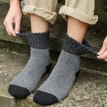 1 par флисовых čarape, muške meke tople čarape, морозостойкие debele zimske čarape za muškarce, duge čarape, čarape muške calcetines hombre