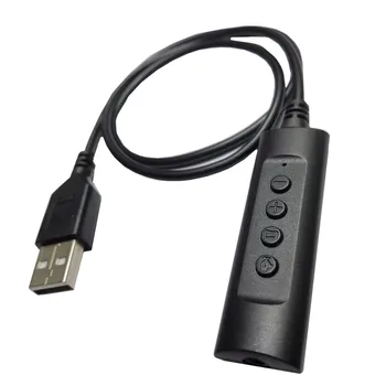 Eksterna USB zvučna kartica s jednim otvorom, mikrofon i za slušalice, laptop 2 u 1, stolno računalo, vanjski pretvarač 3,5 mm