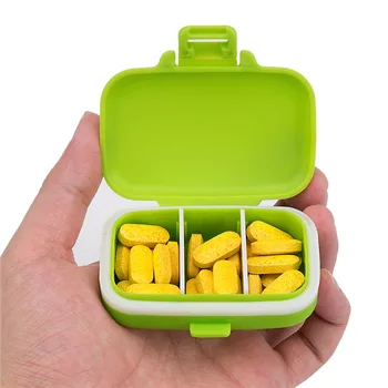 3 rešetke, prijenosni mini-kućište tableta, kutije za lijekove, torbica za lijekove, prazan kontejner za tablete, odvojiv unutarnji rez