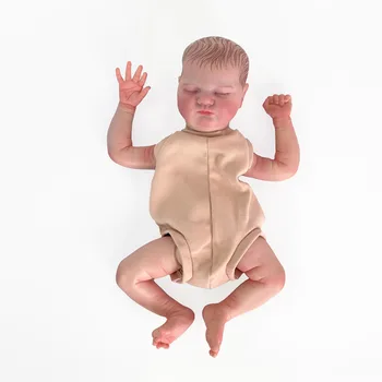 19-inčni skup lutke-реборнов Quinlyn Već naslikao spavanje lutke-bebe 3D slike s vidljivim venama Muñeca Kit Bebe Reborn