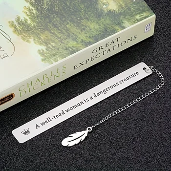 MOHAMM 1 kom. Slogan s natpisom iz nehrđajućeg čelika, oznaka za stranice, dječje kolekcija za čitanje knjiga