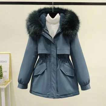 Jesen/Zima 2024, Nova ženska moda svakodnevni хлопковая jakna slobodnog rezanja od crvenog pamuka