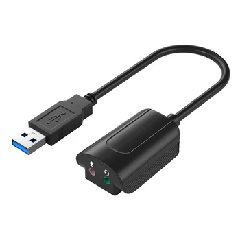 Adapter USB zvučna kartica 7.1 Virtualni kanal za kabel s mikrofonom 3.5 mm Sučelje zvučne kartice