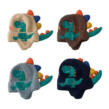 Kapa s dinosaura, crtani вязаная kapa za djecu, razigran i trendy frizura