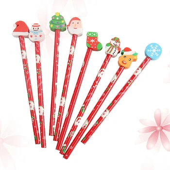 24шт Božićne olovke Dječje Bojice Nagradnih Crtani Božićni Drvene olovke Kreativni dar školskim dodatnim priborom za studente