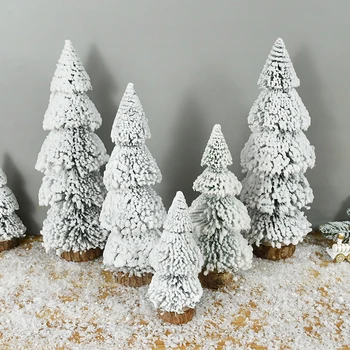 Многоразмерная Mini-Božićno drvce, Bijela Snježna Bor, Minijaturne figure, Микроландшафт, uradi SAM, Uradi sam, Navidad, Poklon za Novu Godinu