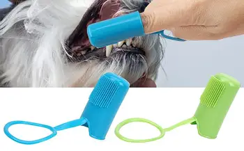 Četka za čišćenje zuba kućne ljubimce Prijenosni četka za čišćenje zuba kućne ljubimce, reusable četkica za zube za pse i mačke, nežno sredstvo za čišćenje zuba za kućne ljubimce