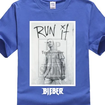 Justin Bieber Runner It Image Crna majica New Purpose Tour Merch