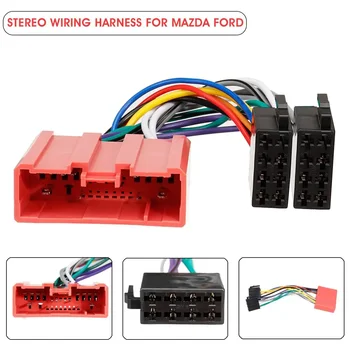 Auto adapter kabelskog snopa ISO, stereo kabel, ISO Радиоразъемный priključak adaptera za Mazda 2 3 6 za Ford Escape Ranger