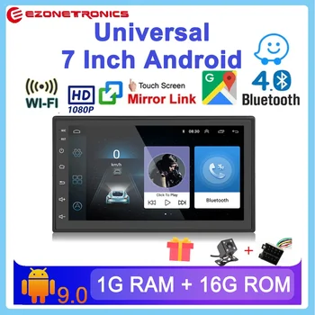 Univerzalni 7-inčni Android 9.0 GPS navigacija, Auto radio, stereo 1024 * 600 Wifi, Bluetooth audio Player, Slr link