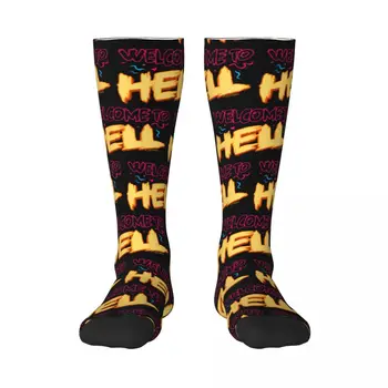 Dobrodošli u pakao, 10 kontrastne boje čarapa, kompresije čarape u prilično stilu, sarkastičan grafički čarape za odrasle