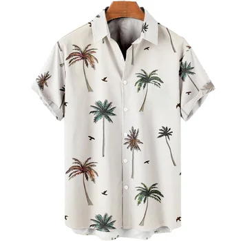 Novi havajski majica sa surround geometrijskim ispis 3D, godina odbojka na casual muške top s kratkim rukavima, zgodan kineski stil