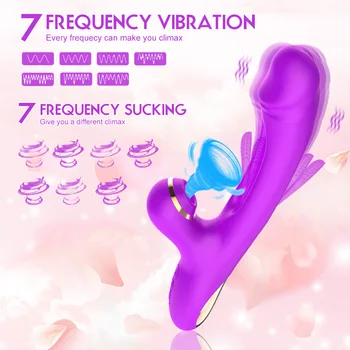 Novi Сосущий Šuplje Vibrator 4 u 1, Сосущий Vibrira AV-stick, Ženski Masturbator, Seks-pribor za odrasle, Umjetni penis