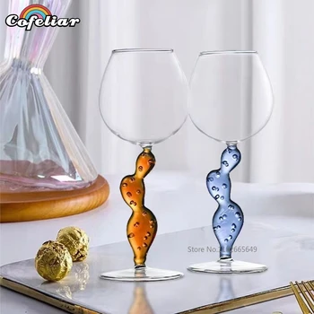 Talijanski dizajn Ichendorf Kristalnu čašu u obliku kaktus, čašu crnog vina ručni rad, Svadbene darove, čašu za koktel sa šampanjcem i Bordeaux u rasutom stanju