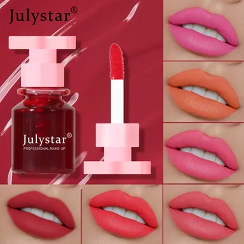 Julystar 6-glazura u boji za usne Mat tekući ruž za šminkanje usana Ženska kozmetika Hidratantni i otporan Bez feding