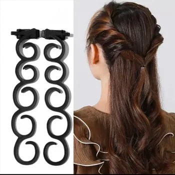 Novi Plastični Ženski Alat Za Tkanje Francuskih Kose Hair Twist Braider Jednostavan za Korištenje DIY Pribor, Modni Salon Za Žene Braider Maker