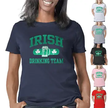 T-shirt Irish za Piće Team, St. Patrick ' s Day 2023, Klasična majica Shamrock u ulici stilu za muškarce, žene, unisex, za odrasle, Hot St