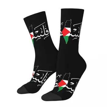 Muške Čarape Harajuku Palestinski arapski čarapa Zastava solidarnosti Palestine Kartica Sportske ženske čarape Proljeće Ljeto Jesen Zima