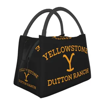 Prijenosni ručak-boks Yellowstone Dutton Ranch, vodootporan hladnjak, torba za ланча s toplinskom izolacijom, Bolovanje uredski kontejner Pinic