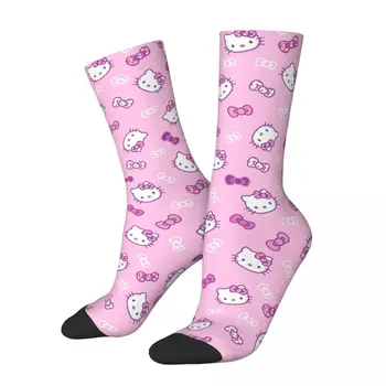 Čarape za posadu u stilu Sanrio Hello Kitty, Merch za djevojčice, Udobne čarape-haljine