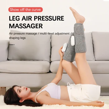 HANRIVER Električni jastuk za noge i telad, potpunu Прессотерапия, 3 načina rada, tlak zraka, zračni Jastuk, vibracija, Olakšanje bolova u mišićima, Relax, Previsokog
