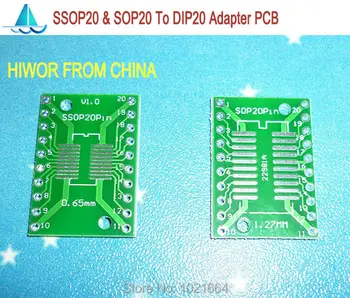 20 kom. /lot SSOP20 SOP20 TSSOP20 MSOP20 na DIP20 SMD adapter za DIP pcb SMD pretvarač