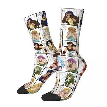 Slike Anime Čarape Saint Seiya Muške, Ženske Jesen nadkoljenice u stilu hip-hop